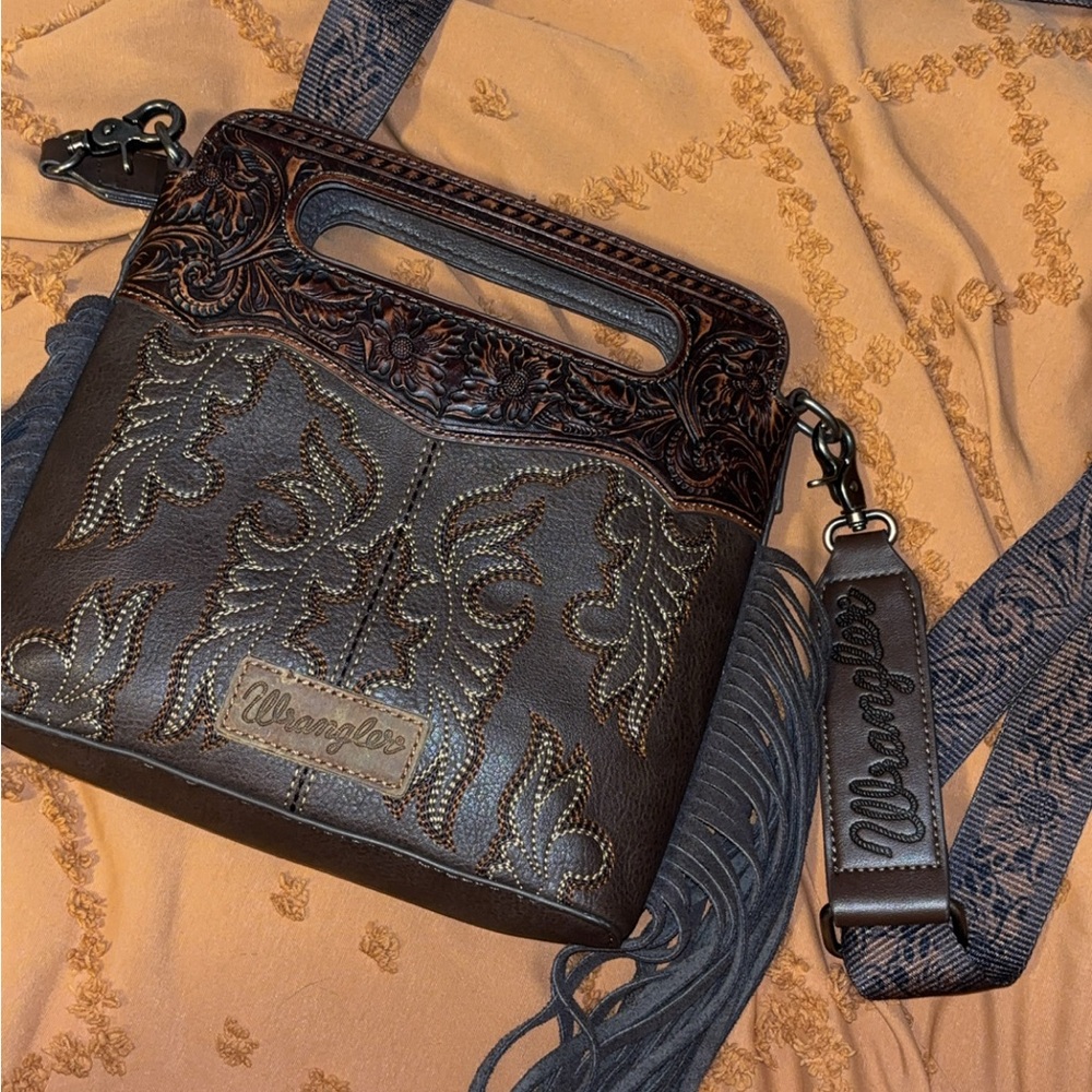 Wrangler Brown Crossbody Bag
